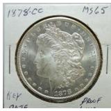 1878-CC Morgan dollar MS65PL