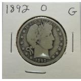 1892-O Barber half G