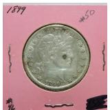 1899 Barber half XF/AU