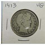 1913 Barber half VG