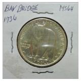 1936 Bay Bridge half MS64