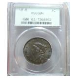 1818 large cent PCGS MS63BN