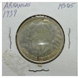 1939 Arkansas half MS65