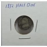 1832 Bust half dime