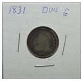 1831 Bust dime G