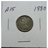 1880 three cent nickel