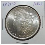 1891-S Morgan dollar MS63