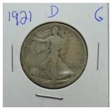 1921-D Walking Liberty half G