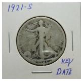 1921-S Walking Liberty half
