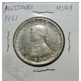 1921 Missouri half MS64