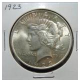 1923 Peace dollar BU