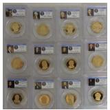 Lot of 12 Presidential dollars #1 to #12, all