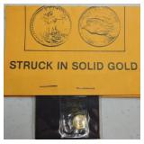 Miniature $20 St. Gaudens gold coin