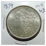 1879 Morgan dollar MS63