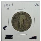 1927-S Standing Liberty quarter VG