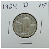 1924-D Standing Liberty quarter F