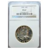 1955  Franklin half NGC PF67