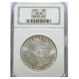 1887 Morgan dollar NGC MS65