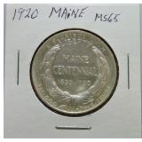 1920 Maine half MS65