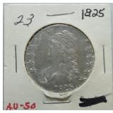 1825 Bust half AU