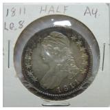 1811 Bust half AU, large 8