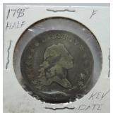 1795 Bust half F