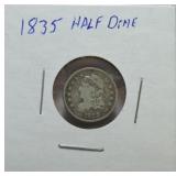 1835 Bust half dime