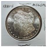 1880-S Morgan dollar MS65PL