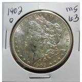 1902-O Morgan dollar MS63