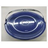 Vintage Fiesta 15" chop plate, cobalt with