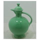 Vintage Fiesta carafe, green, hairline to lid,