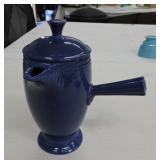 Vintage Fiesta demitasse coffee pot, cobalt,