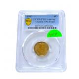 1912 proof Lincoln cent PCGS unc, cleaned