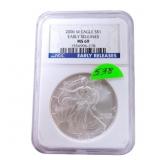 2006W silver Eagle NGC MS69
