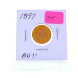 1897 Indian cent BU