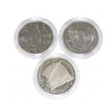 3 commemorative silver dollars: 1987 proof