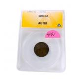 1896 Indian cent ANACS AU50