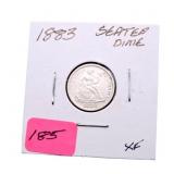 1883 Liberty Seated dime XF