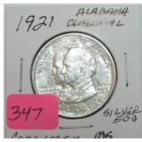 1921 Alabama Centennial commemorative silver