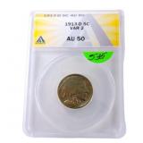 1913d Type 2 Buffalo nickel ANACS AU 50