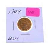 1909 Indian cent BU