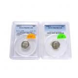 1988S & 1990S proof Roosevelt dimes, both