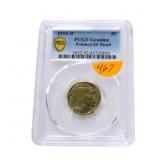 1916D Buffalo nickel PCGS XF polished