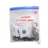 Bag of 64 BU Jefferson Westward Journey nickels