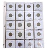 Folder of 40 better date/grade Jefferson nickels,