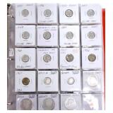 Album of 178 proof coins, 24 silver, 154 clad