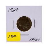 1928 Buffalo nickel XF/AU