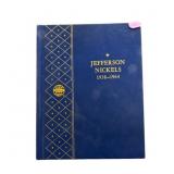 Complet set of Jefferson nickels 1938-64, in a