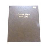 Almost complete set of Lincoln wheat cents in a