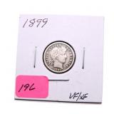 1899 Barber dime VF/XF